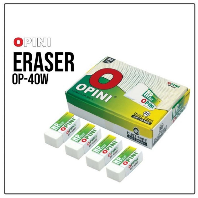 

Setip Eraser Penghapus warna putih isi 40pcs