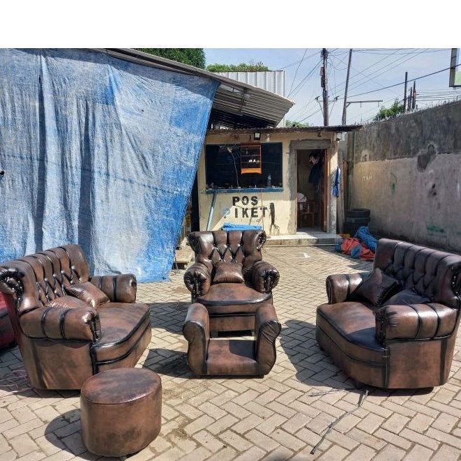 Sofa Jaguar Mini Inul 221 Wosh + Meja Sofa Ruang Tamu