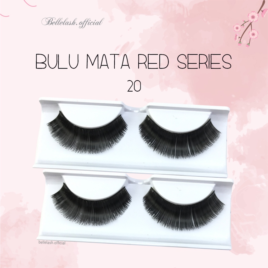 20 Bulu Mata Palsu Handmade Natural False Eyelash Eye Lashes