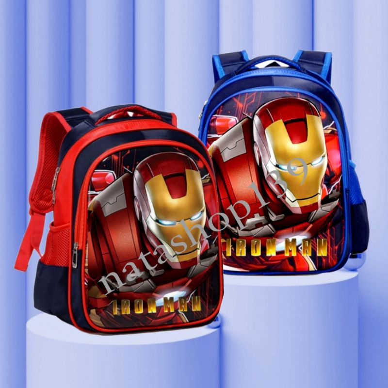 Hot Sale Tas Sekolah TK-SD Anak Laki-Laki Tas Ransel Marvel Superhero