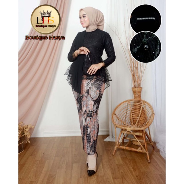 ATASAN SAJA Blouse Selendang Wanita Terlaris Kebaya Selendang Baju Buat Acara Nikahan dan Wisuda Baj