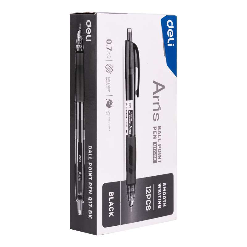 

Pulpen DELI Arris 0.7mm - EQ17 - Hitam Deli