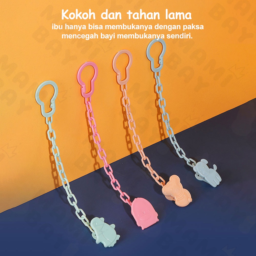 Mamibayi Tali gantungan empeng bayi pacifier clip BPA Free