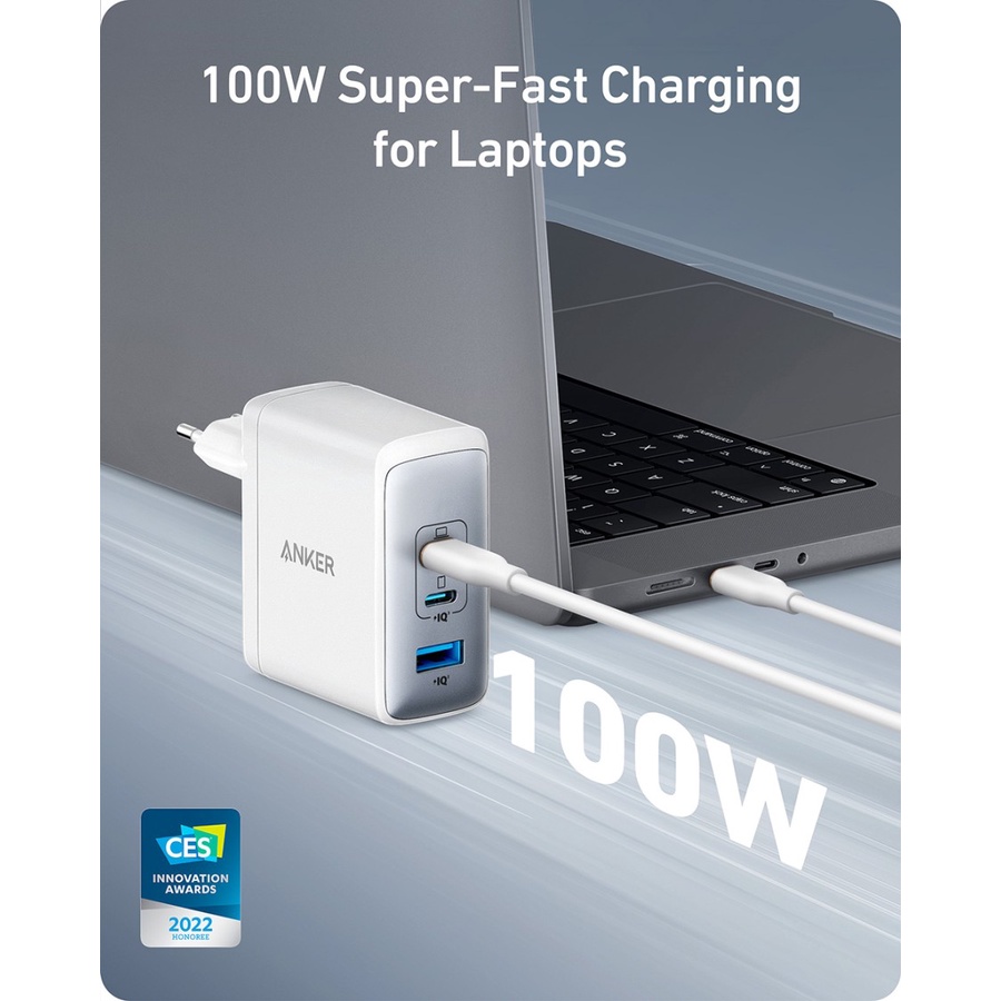 Anker Wall Charger PowerPort 736 Super Fast Charging Nano II 100W SKU : A2145