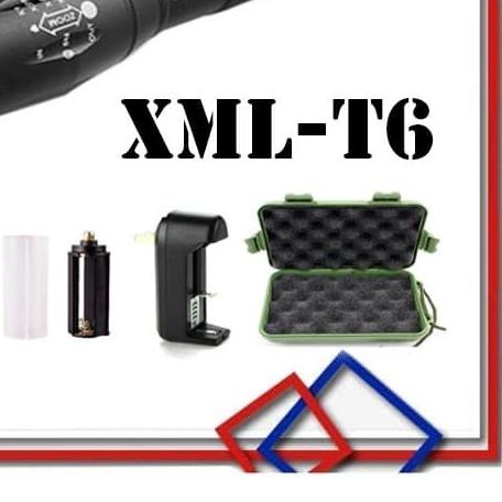 KUKE Senter LED Tactical CREE XML-T6 / Senter CREE Q3-WC Aluminium 10w