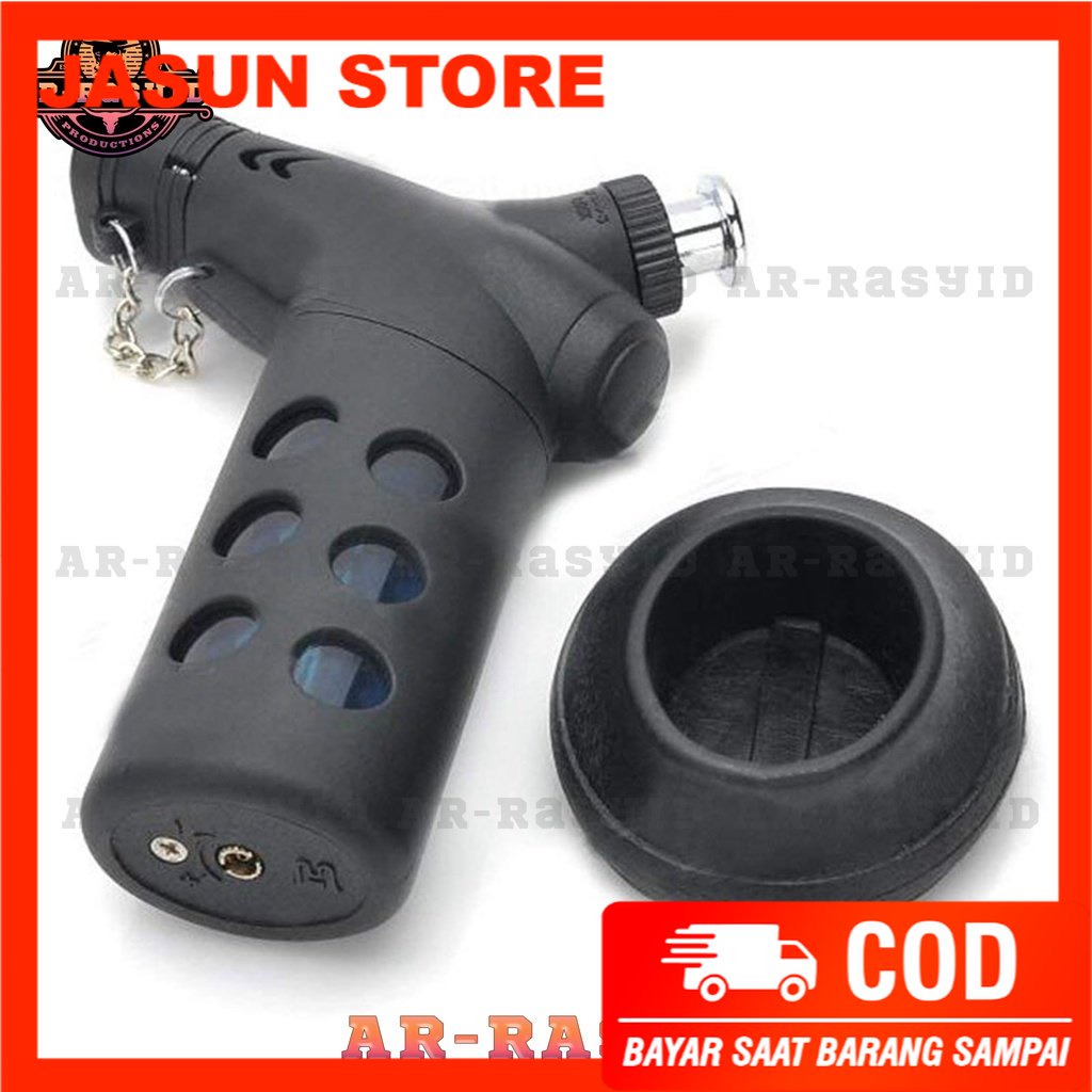 Bisa COD! Korek Api Las Gas Pocket Torch Meng Hu Smoking Set 3605