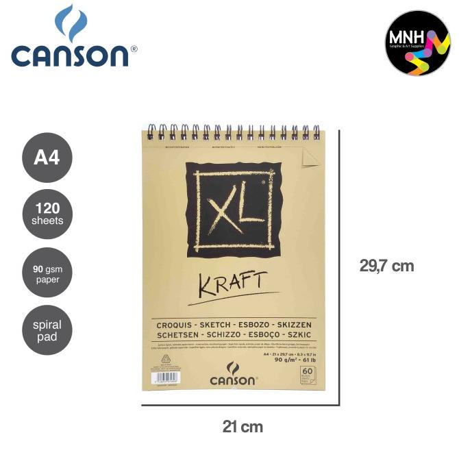

TERBARU DRAWING BOOK CANSON XL KRAFT 90G A3 - A5 DISCOUNT