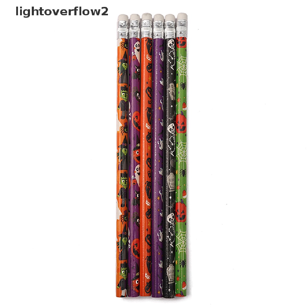 (lightoverflow2) 10pcs / Set Pensil Motif Halloween Untuk Hadiah Anak