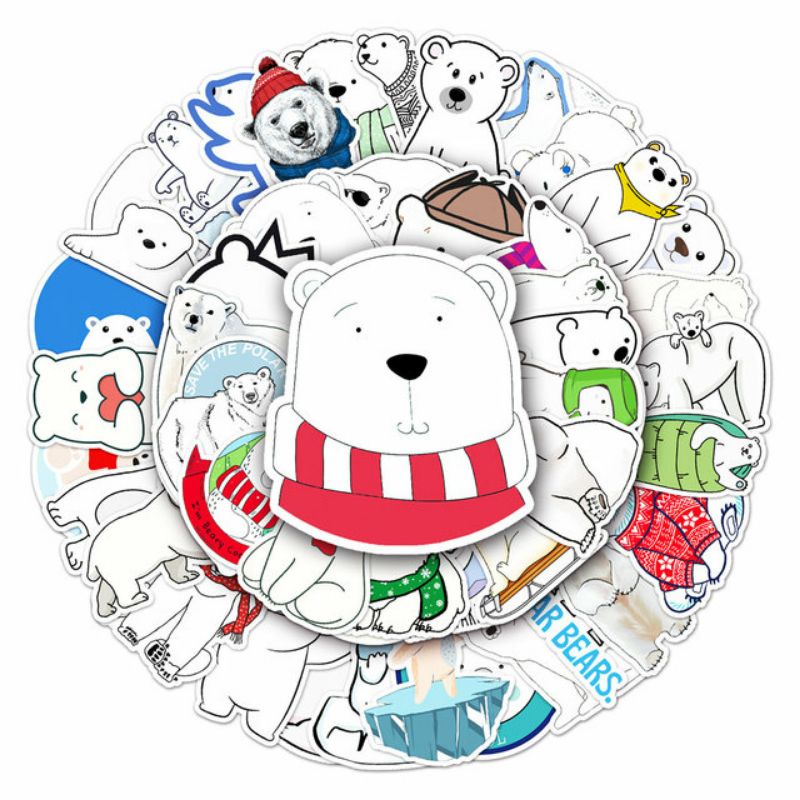 

Stiker Beruang Kutub Pack Style 260205- Stiker Aesthetic Keren Imut Laptop, Aksesoris Hp, Anti Air, Motif, Helm, Tumbler, Koper, Kulkas