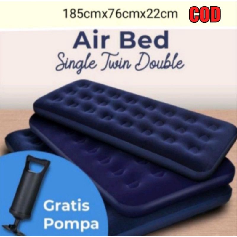 Kasur Angin tiup Pompa BESTWAY Airbed SINGLE # 67000 - MATRAS AIRBED