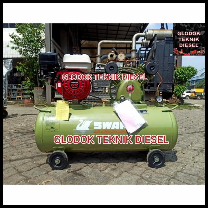 Kompresor Swan 2 Hp + Honda Penggerak Bensin 2 Hp Air Compressor 202