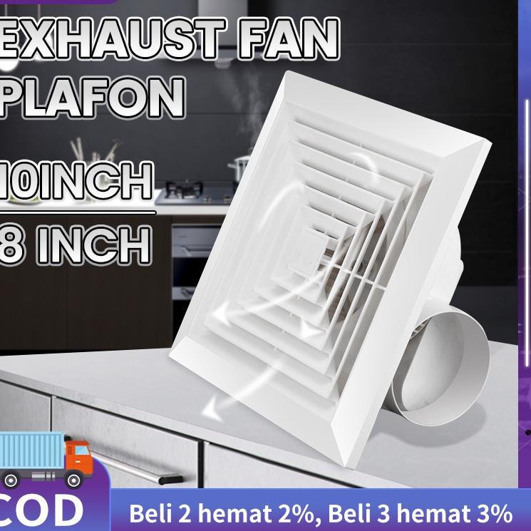 Sale Exhaust fan Plafon 10inch /8 inch exhaust fan dapur /exhaust fan dinding Rumah Toilet Dapur Res