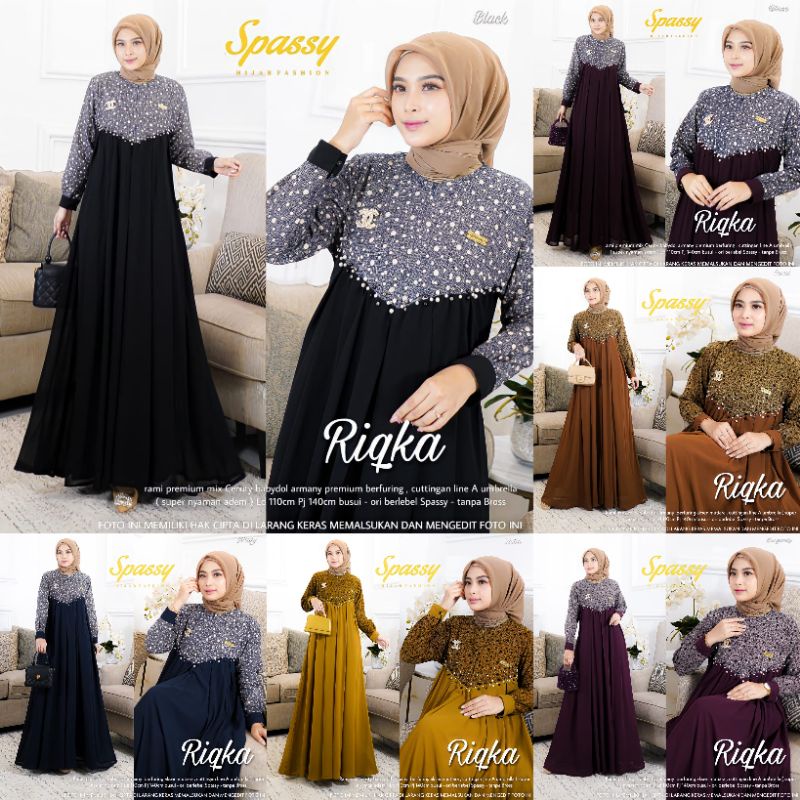 [Ready stok] RIQKA MAXY + JAUSA 1 2 LAMODA DRES ORI SPASSY