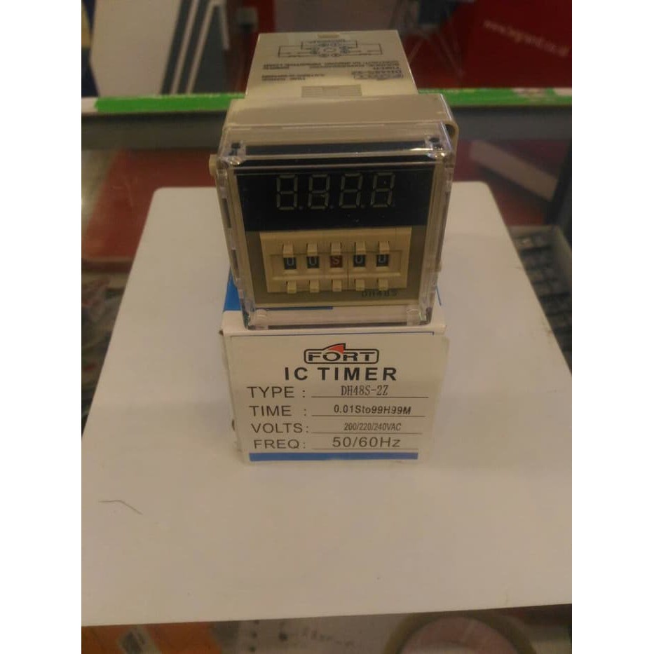 FORT DH48S-2Z DIGITAL TIMER ON DELAY W/ LCD DISP 220 VAC 0.01S-99H99M