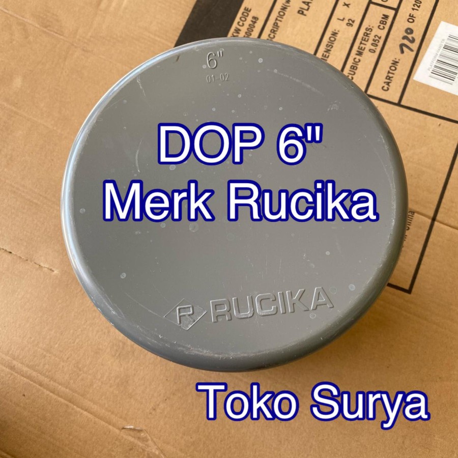 TUTUP PIPA 6" RUCIKA AW  - DOP 6" DOP 6 INCH / CAP 6"  INCH - AW - RUCIKA TUTUP 6" TUTUP PARALON 6" 