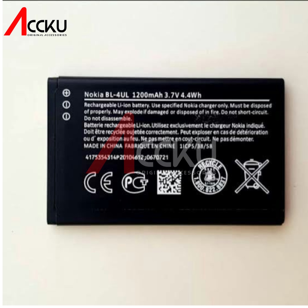 BL-4UL Baterai Nokia Asha 225 3310 Reborn 2017 BL4UL Battery Nokia 3310 Battery Nokia BL-4UL Batre Batrai Nokia BL4UL