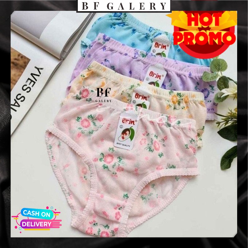 BFC011 Celana Dalam Wanita DEWASA ORIN Murah / Kolor Wanita Motif Random / Celana Dalam Anak Perempuan BISA GROSIR CELANA DALAM BAHAN KATUN MURMER