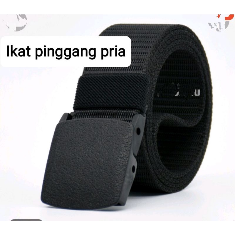 Sabuk celana Ikat Pinggang Pria Canvas Tactical Military Belt Sabuk Pria Anti Metal Detector