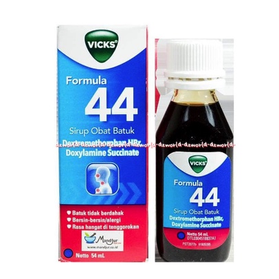 Vicks Formula 44 Sirup Obat Batuk 54ml Obat Batuk Dewasa Vick 44  Cough Medicine