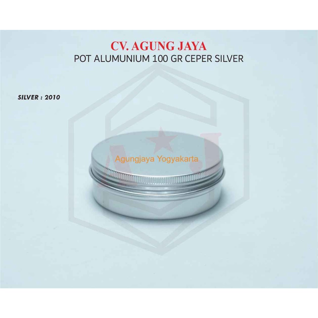 Pot Alumunium 100 g / Pot Pomade / Pot Cream / Jar Alumunium / Wadah Pomade / Tin Alumunium /  Pot P