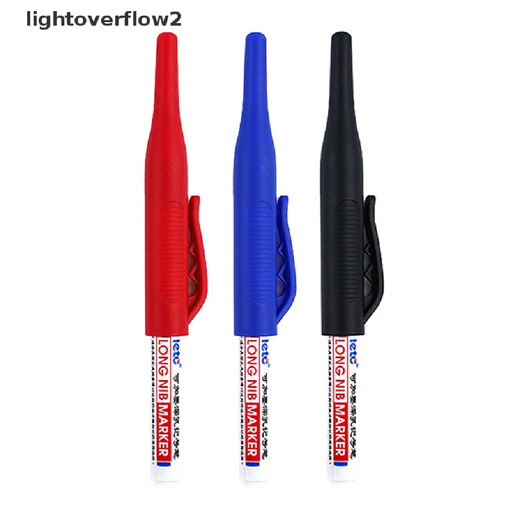 (lightoverflow2) Spidol Hitam Multifungsi Kepala Panjang Untuk Dekorasi Kamar Mandi / Pekerjaan Kayu