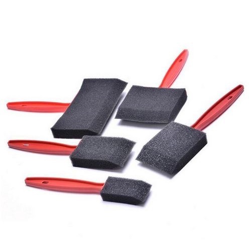 

Sale Set Foam Brush - Kuas Busa Hitam Gagang Plastik (5Pcs) Bergaransi