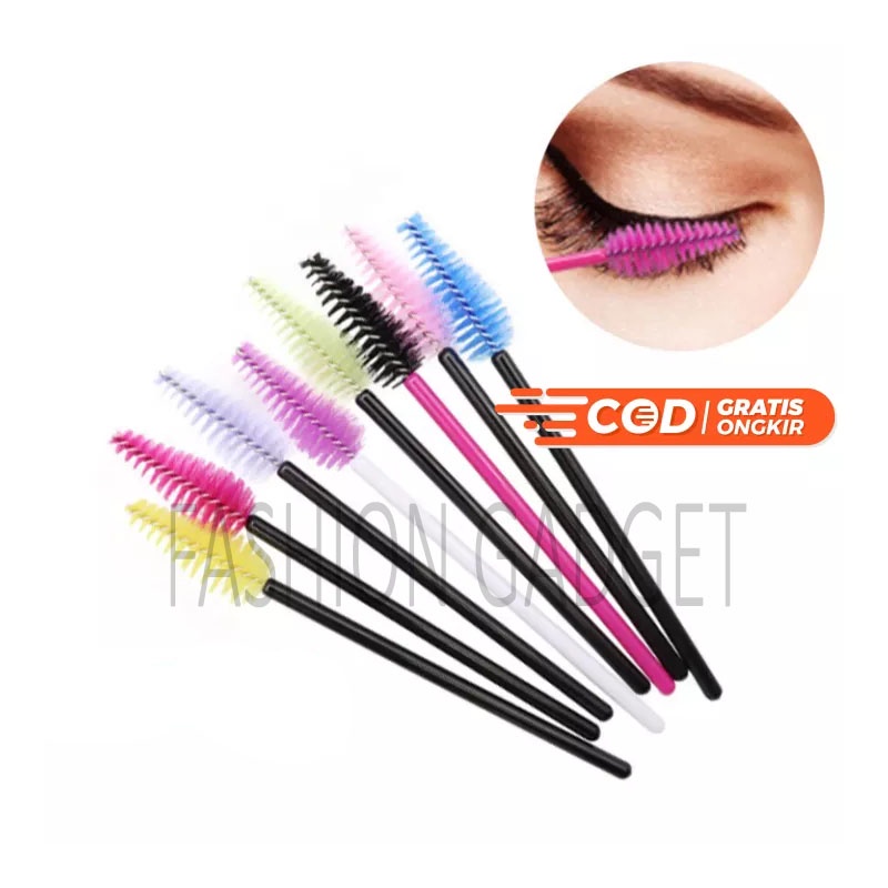 Kuas Maskara Brush Mascara Sikat Maskara Wand Tongkat Maskara Sisir Maskara Kuas Alis Kuas Bulu Mata Sikat Alis Spuil Spuli - Warna Acak