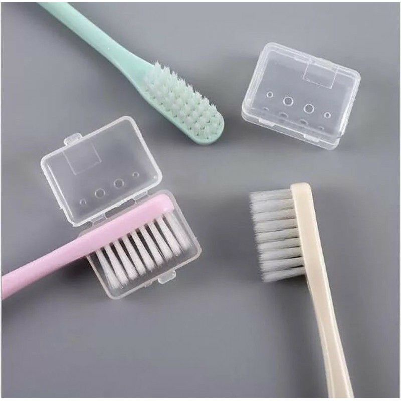 JT - Sikat Gigi Dewasa 1 SET 10 PCS Tavel Toothbrush Double Care Sensitive Soft-Sweet Bee Sikat Gigi Nano Tech Sikat Gigi Medium Import Bahan Lembut Toothbrush Double Care Sensitive