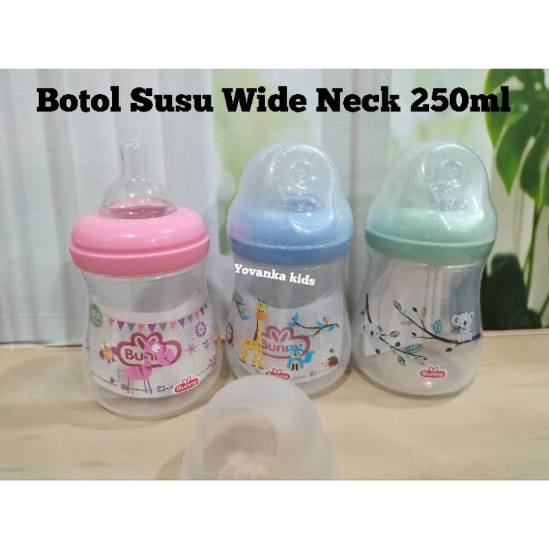 Botol Susu Wide Neck/Botol Berbadan Gemuk Karakter/BPA Free 250Ml/125Ml  Kd 3005/1505