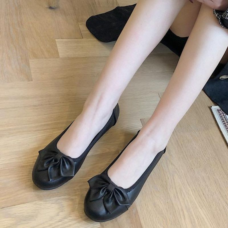 [COD] 3001 Sepatu Wanita Import BOW Ballerina Slip On