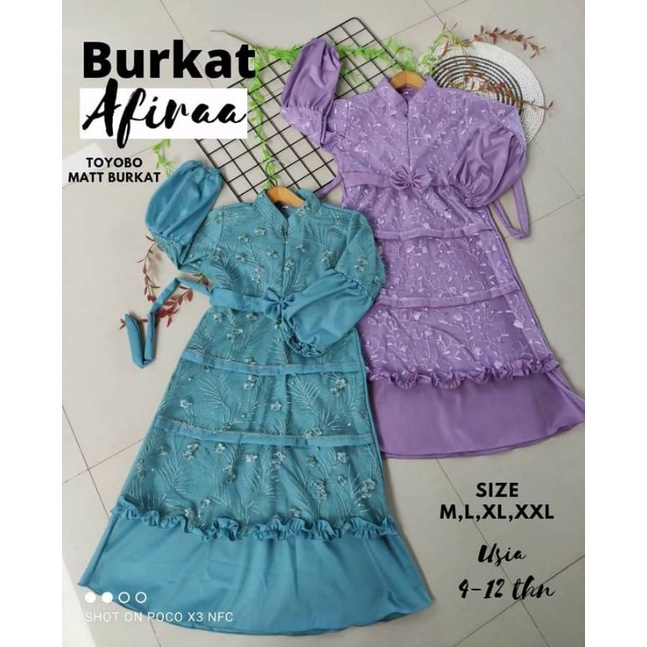 GAMIS ANAK BURKAT MEWAH / GAMIS ANAK PEREMPUAN/GAUN PESTA ANAK