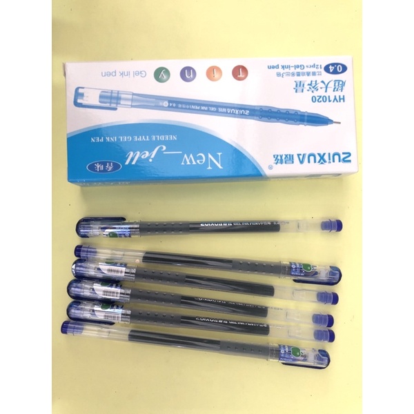 

bolpen zuixua HY1020 biru 0.4mm isi 12