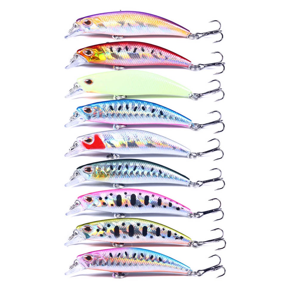 UMPAN PANCING MINNOW 68MM 6.5G NEW SINKING MINNOW MODEL (MI143) TERSEDIA 9 WARNA