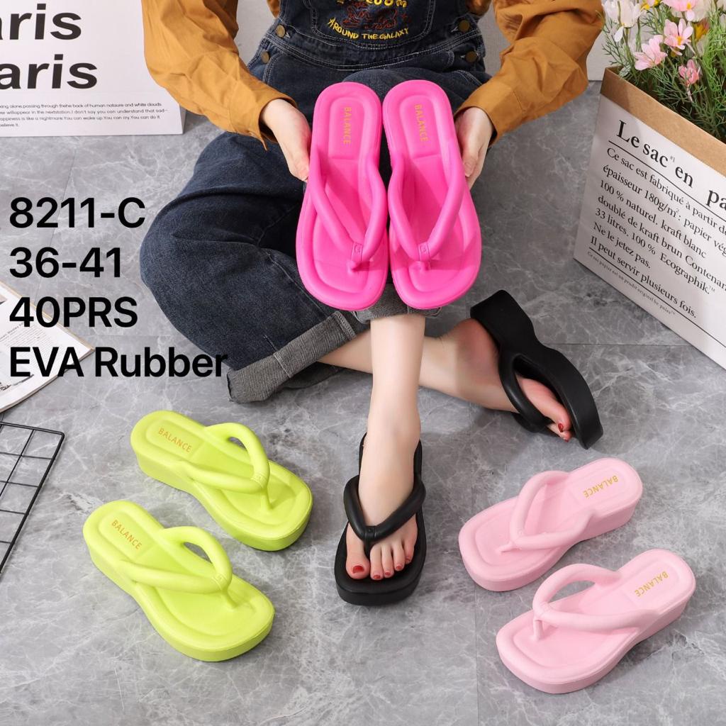 Sandal jepit wanita eva rubber 8211(36-40)sandal jepit wanita terbaru