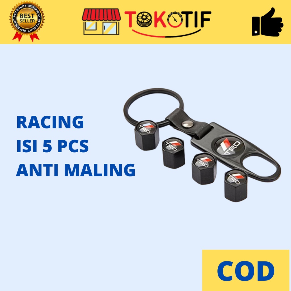 Tutup Pentil Ban Mobil Universal TRD Racing Anti Maling