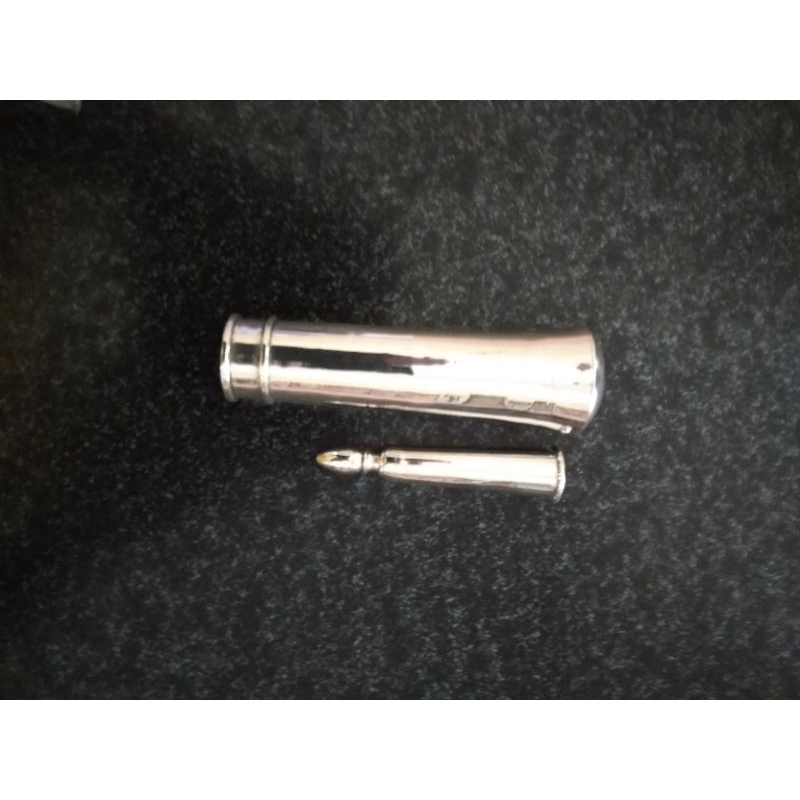 ornamen aksesoris Tongkat komando polos Silver.