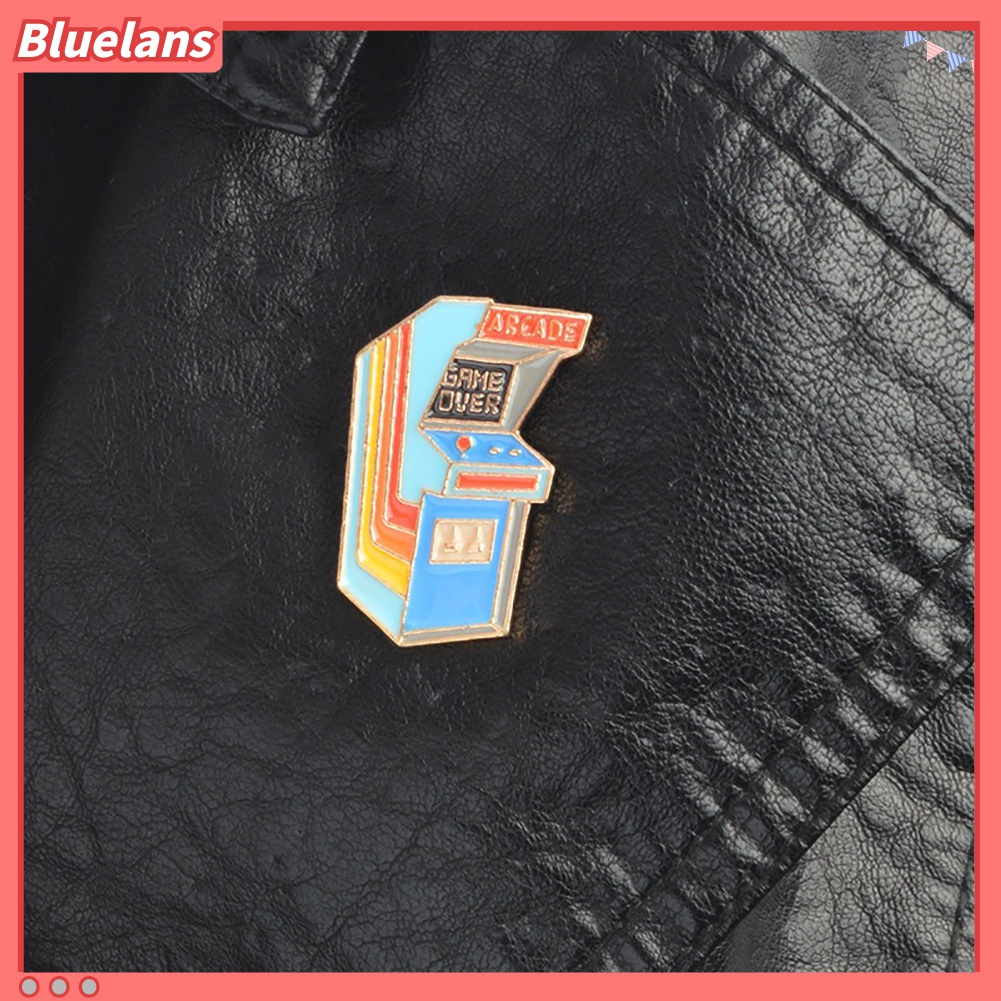 Bros Pin Enamel Desain Kartun Arcade Gaya Vintage Untuk Dekorasi Tas Denim