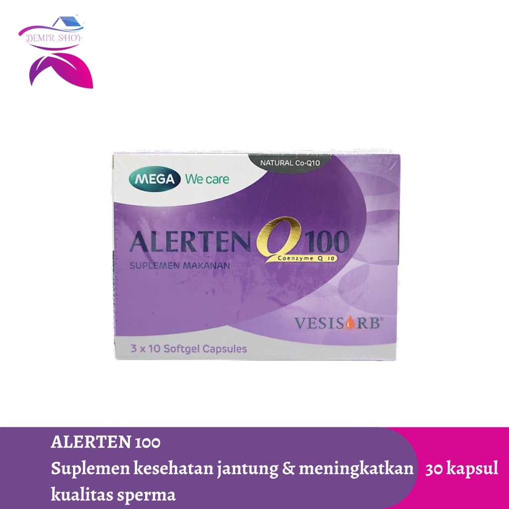 Alerten Q100 Membantu Memelihara Kesehatan Jantung / Kolesterol Tinggi / Meningkatkan Kesuburan Pria