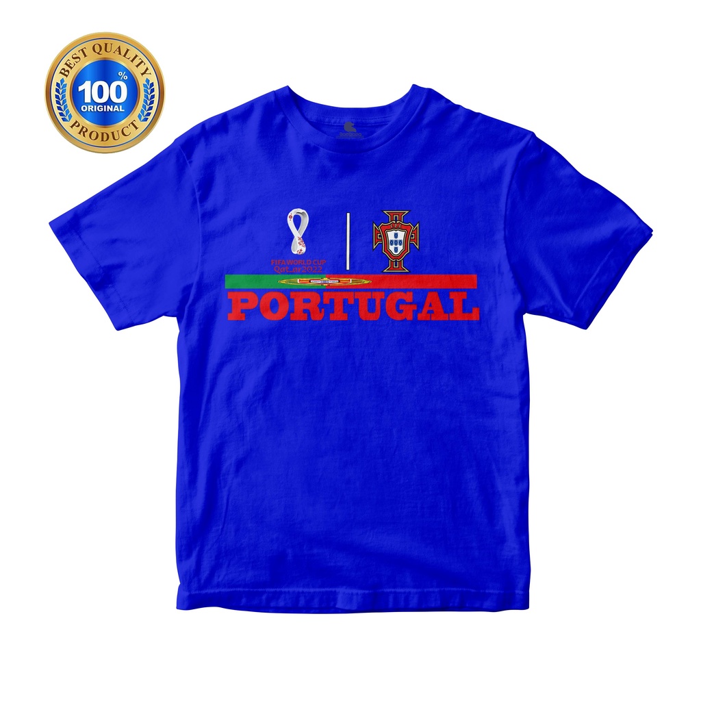 KAOS ANAK DAN DEWASA SPESIAL PIALA DUNIA PORTUGAL BAHAN COTTUN