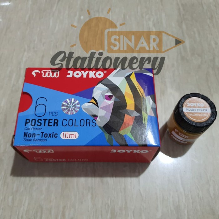

Produk Unggulan Cat Poster Titi Yellow Ochre Poc 10Ml 1Pak Isi 6Pc Terbatas