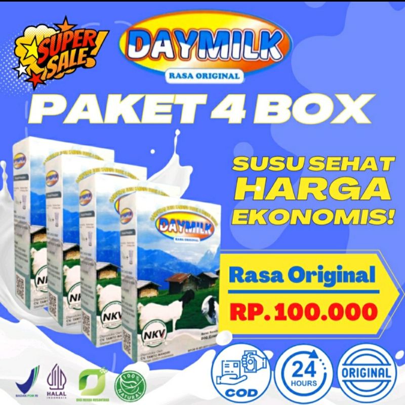 

Paket DAYMILK harga spesial 4box hanya