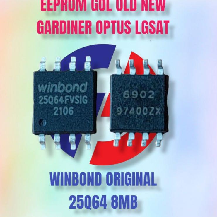 Sale Terbatas EEPROM GOL GARDINER OPTUS LGSAT OLD NEW WINBOND 25Q64 8MB