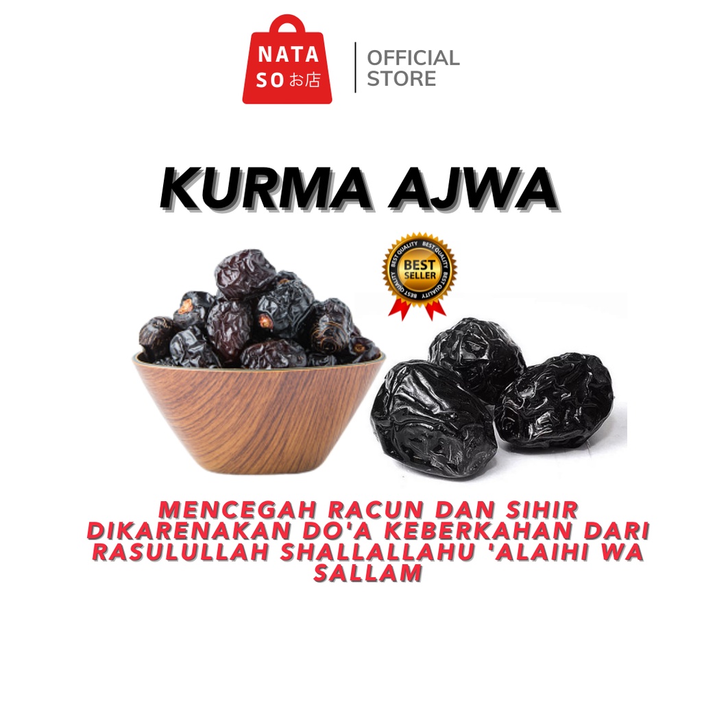 

Kurma Ajwa Kurma Nabi Ajwa Premium Original Saudi Arabia