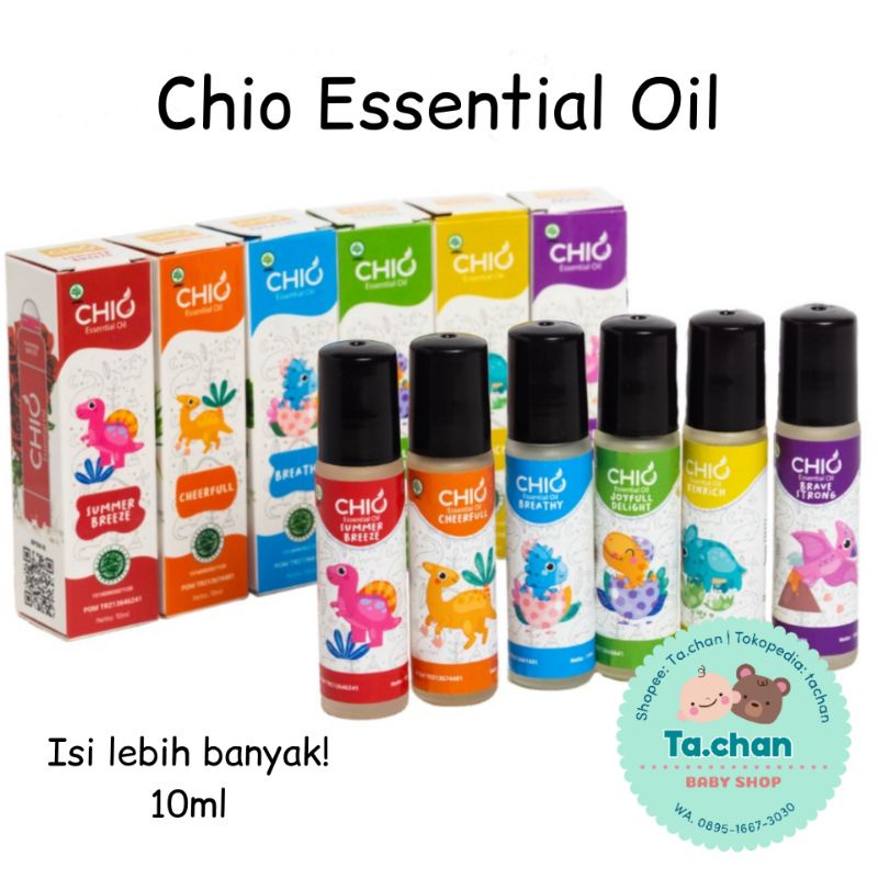 CHIO Essential oil breathy , summer breeze , cheerfull , kenrich cessa obat oles bayi