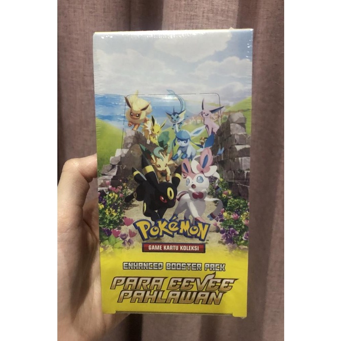 Kartu Pokemon Tcg Indonesia Booster Box Para Eevee Pahlawan Heroes S6A Terbaru