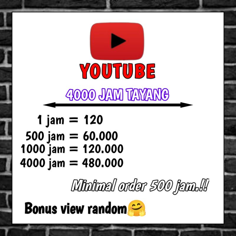 J4M T4Y4NG YOUTUBE RETENSI TINGGI