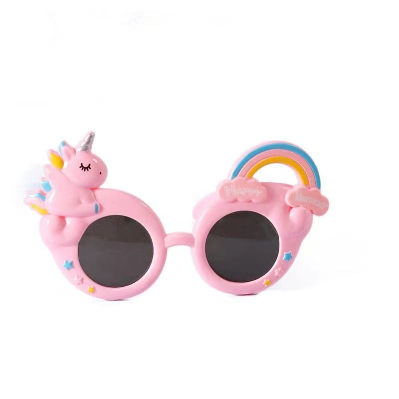 Medan Termurah KD009 Kuda Poni Sun Glasses Fashion import Kacamata Anak Unicorn Rainbow