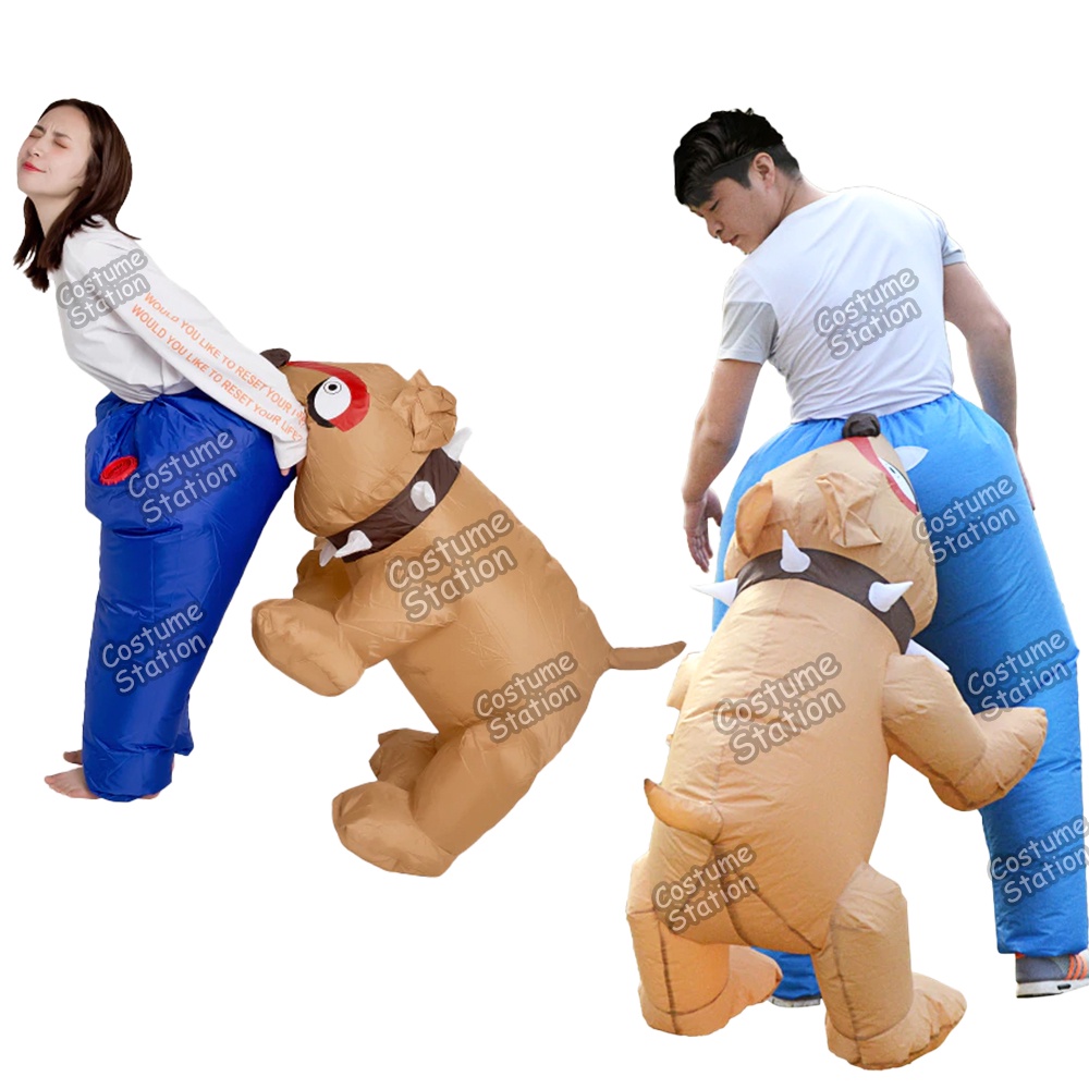 Kostum Dog Bite / Costume Digigit Anjing Hewan Animal Binatang Inflatable pompa angin dewasa