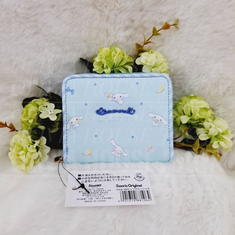 Dompet Pendek Cinnamoroll Rest Dompet Wanita Cinnamoroll Biru Dompet Cinnamoroll Tag