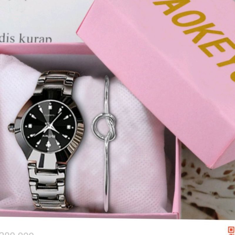 jam tangan wanitaW101AOKEYO prodak original berlian